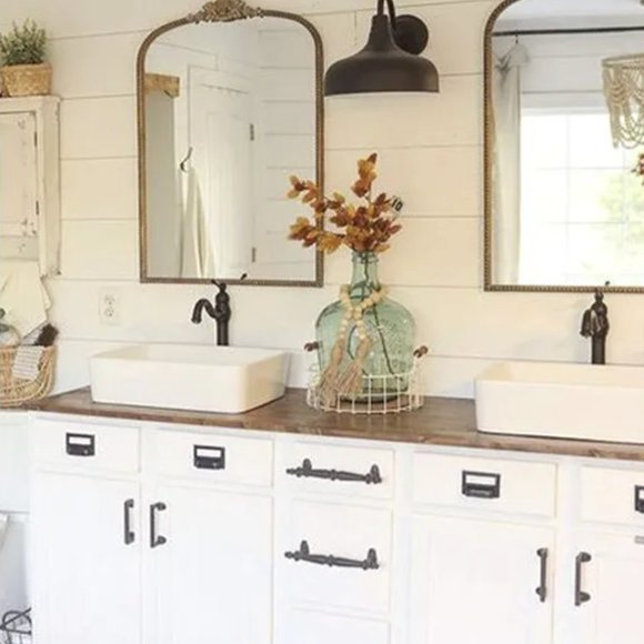 Antique Inspired Gleaming Metal Mirror - Picture 5 of 7